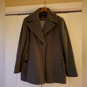 Calvin Klein Women's Charcoal Pea Coat